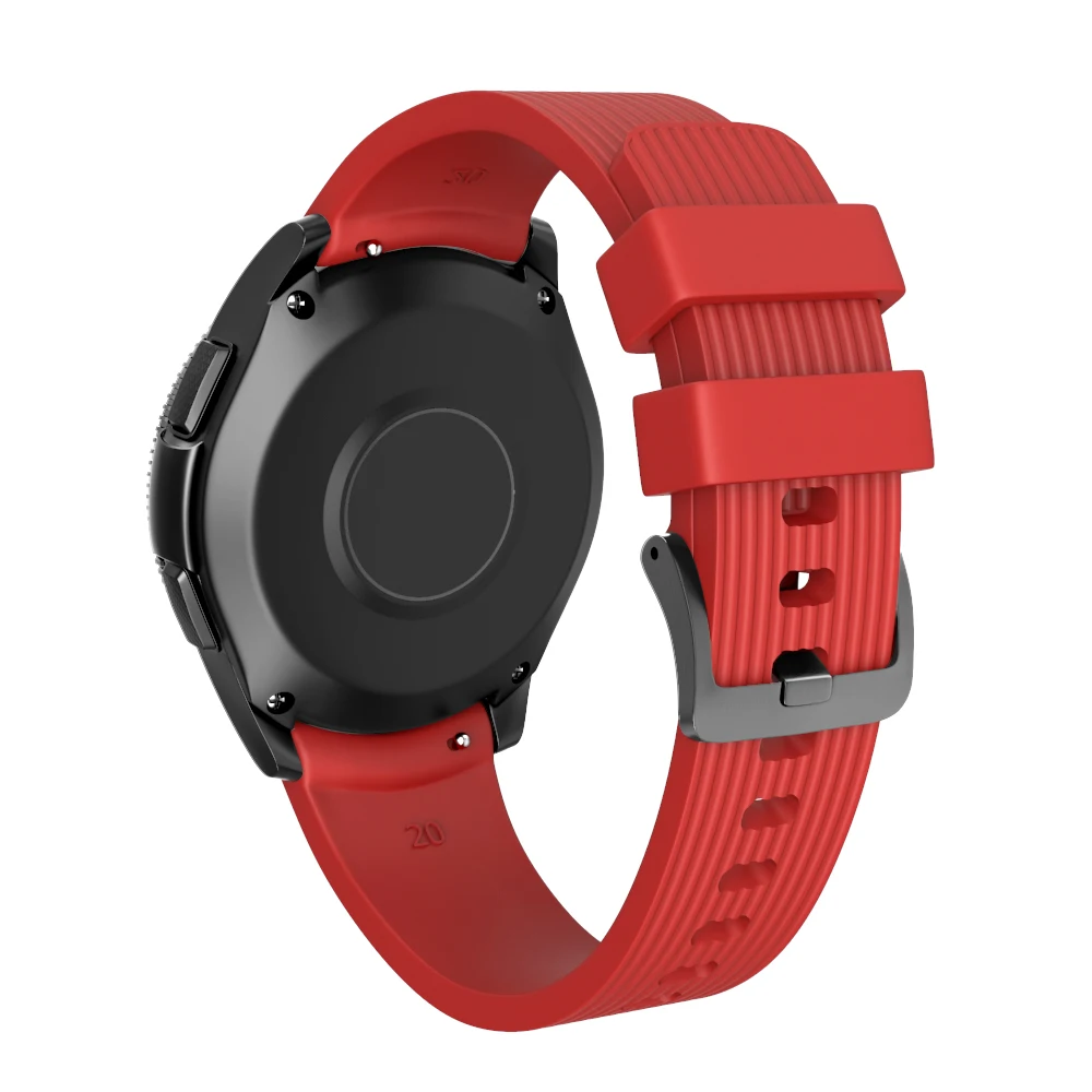 Ремешок силиконовый для Samsung Galaxy S3 Watch 42 мм 46 сменный Браслет в полоску телефона 22
