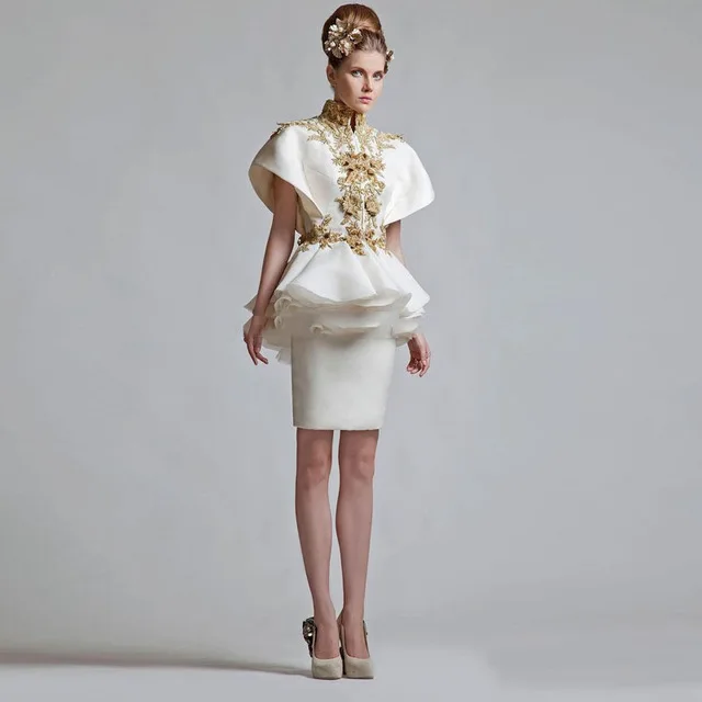 Женское вечернее платье бальное с коротким рукавом и баской 2019|party dresses|designer dressdress