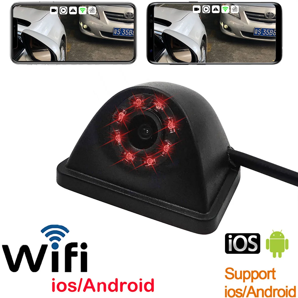 HD wifi камера заднего вида камера ночного видения Автомобильная камера заднего вида Мини Водонепроницаемая Камера вождения для IPhone Android