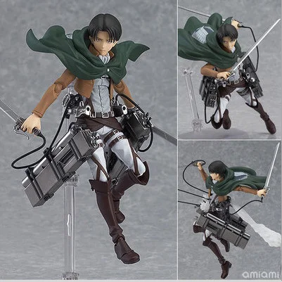 14 см аниме атака на Титанов Микаса Акерман Figma 203 ПВХ фигурку Модель Коллекция