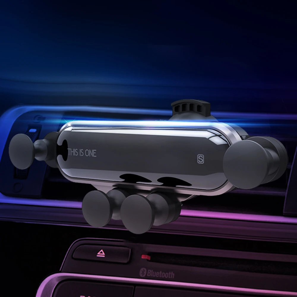 Автомобильный держатель для телефона для iphone X Xs Max samsung S9 держатель на вентиляционное отверстие автомобиля гравитационные автомобильные держатели для Xiaomi huawei One подставка для мобильного телефона