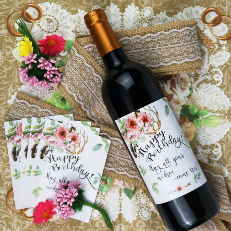 20 шт./компл. креативные Новые винные этикетки на день рождения ярлыки для винных