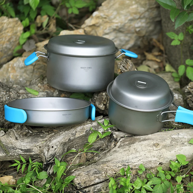 Rover Camel Cookset уличная походная пикник посуда для приготовления пищи комплект 3 шт. кастрюля Ta8501