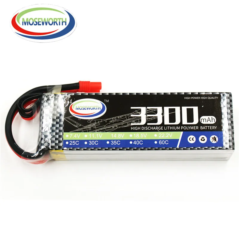 Аккумулятор Lipo 2S 7 4 В 3300 мАч 25C для радиоуправляемого квадрокоптера дрона