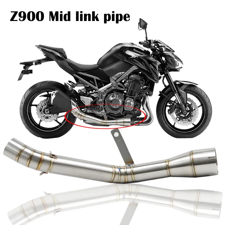 Z900 без шнуровки глушитель выхлопной трубы мотоцикла средней связи барабана escape