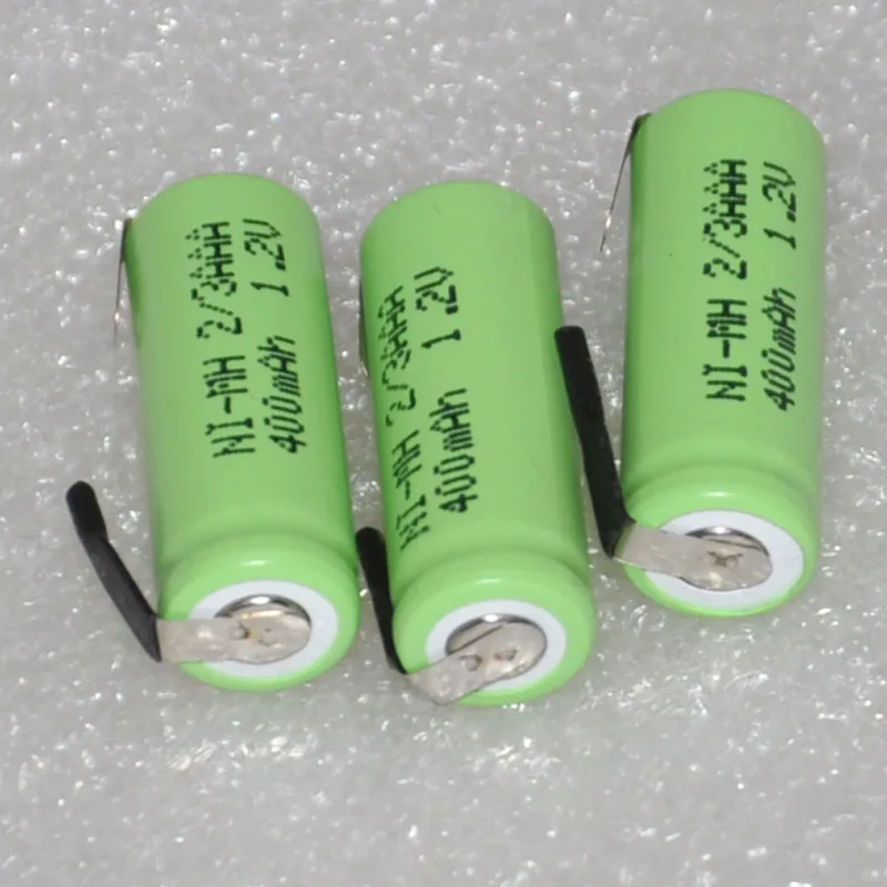 Аккумуляторные батарейки 3 4 6 шт. 1 2 В 2/3 дюйма 400 мАч|rechargeable battery|battery abattery 400mah |