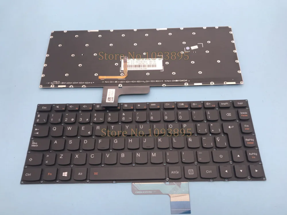 Новая испанская клавиатура для lenovo Ideapad yoga 2 13 14 yoga 2 13 U31 испанская клавиатура с подсветкой(не подходит для yoga 2 Pro