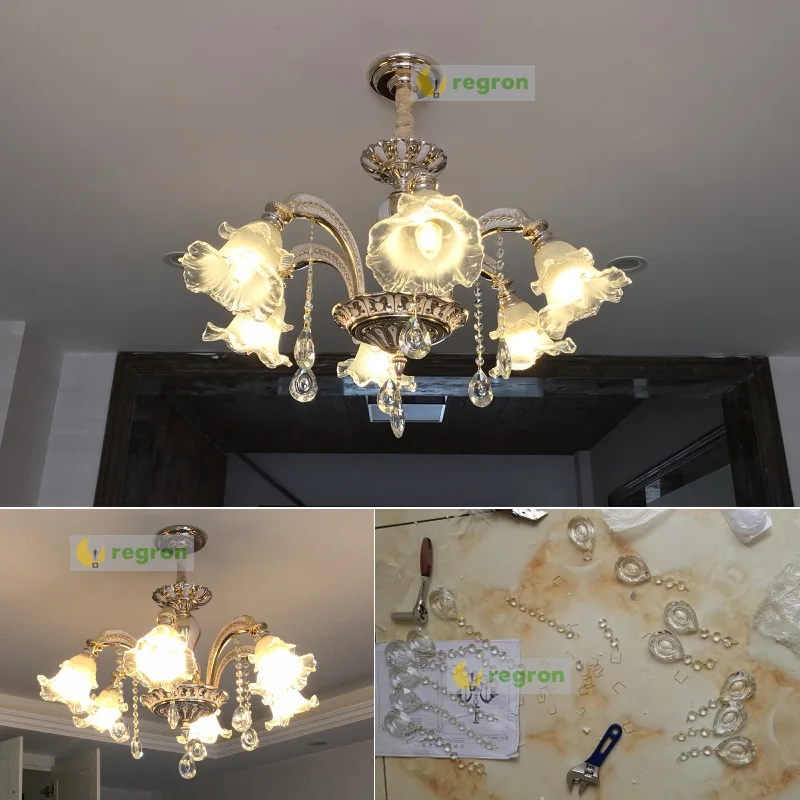 Современная подвесная Хрустальная люстра Led Lustre гостиная муранское стеклянное
