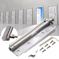 7 6 stainless steel door closer with screws adjustable surface mounted auto closing door closer fire rated door hardware