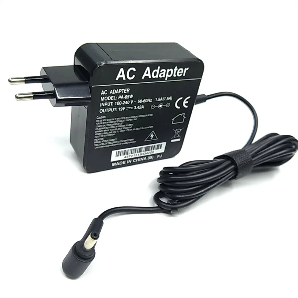 Адаптер питания для ASUS UX21A UX303 UX300 S200E X201E X503M X553M UX305 UX32A UX31A 19V3.42A 65 вт 4 0*1 35 мм