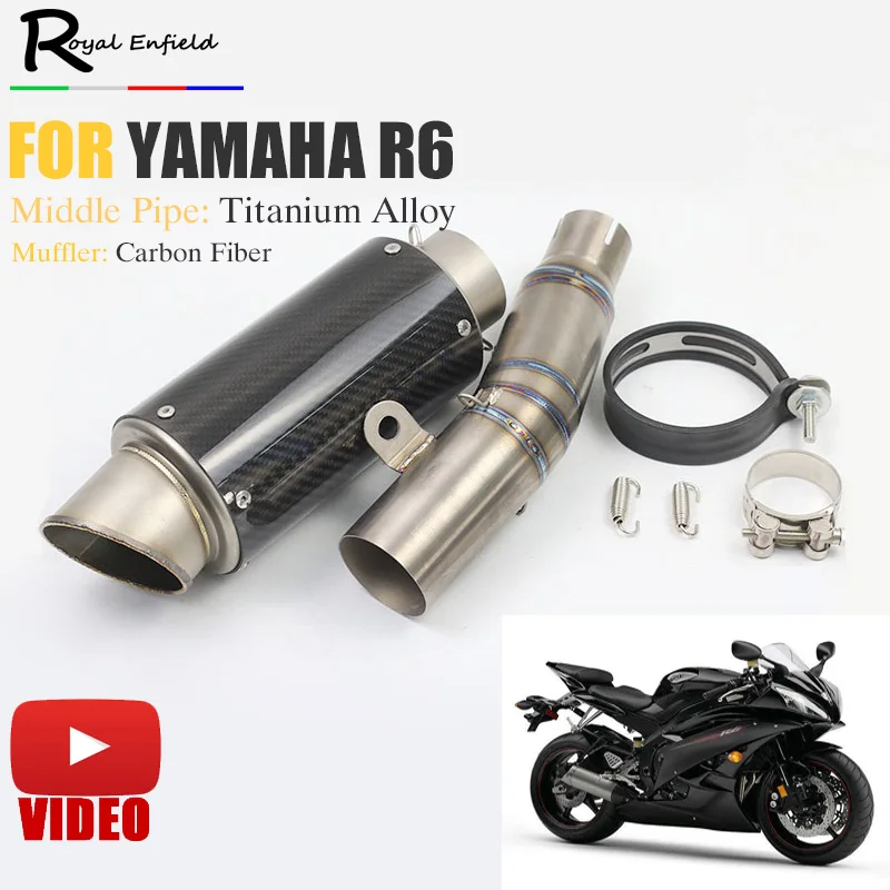 Выхлопной глушитель для мотоцикла R6 2006 2018 из нержавеющей стали|motorcycle exhaust pipe|escape