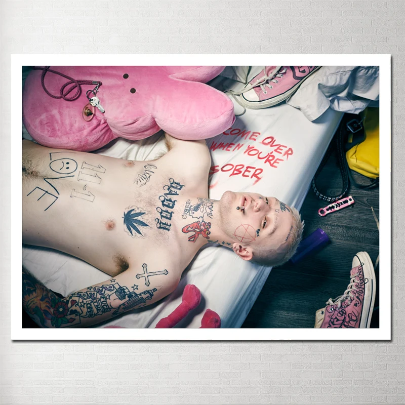 

Home Decoration Canvas Printed Hd Painting Wall Art Lil Peep Singer Pictures Modular Modern Nordic Style Poster For Living Room