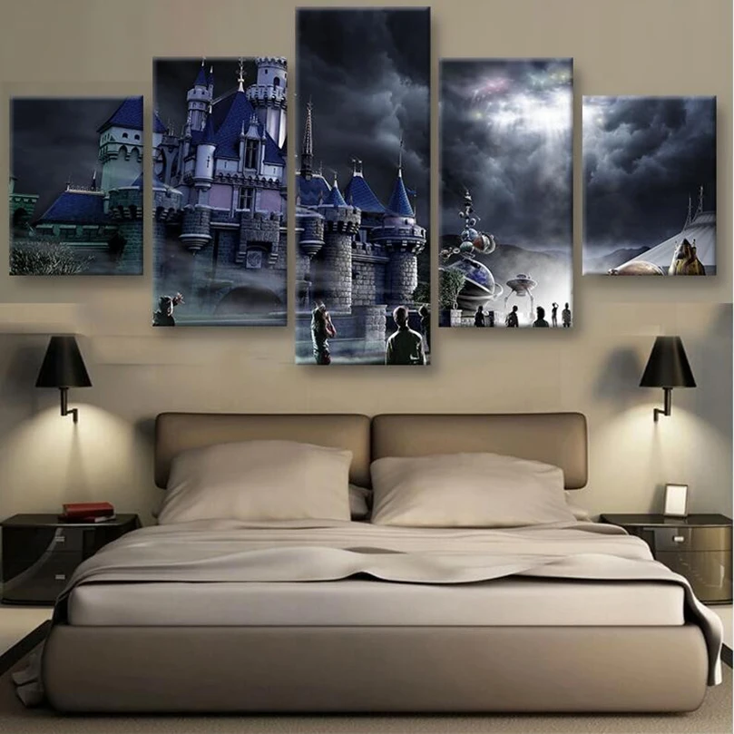 Сказочный замок 5D поделки алмазов картина фотографии Стразы 5 шт. квадратный