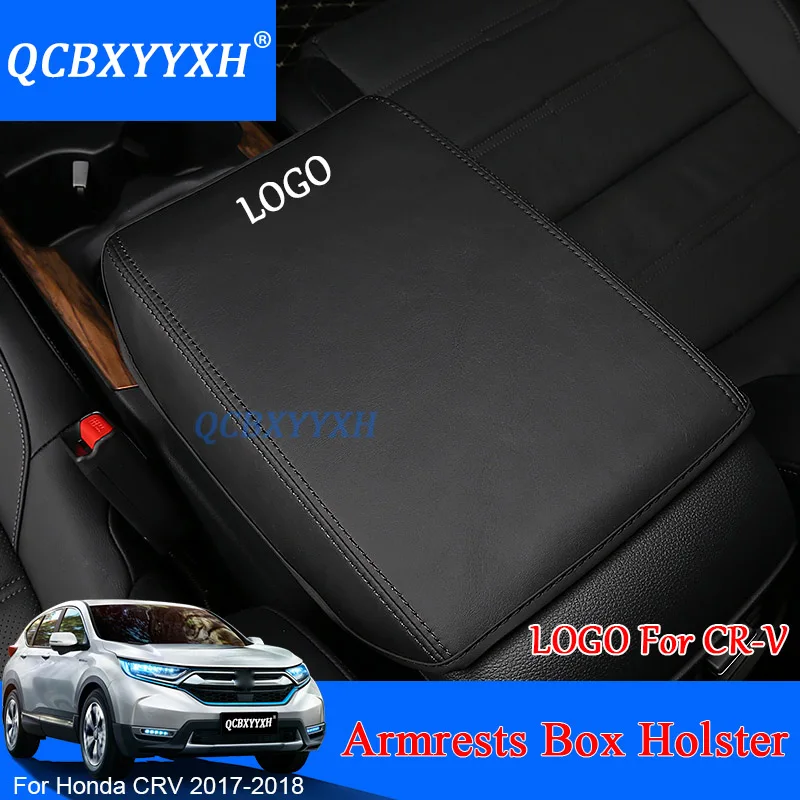 QCBXYYXH Car Armrest Pad Cover Center Console Auto Armrests Box Pads Leather Storage Protection Cushion For Honda CRV CR-V 2017 |