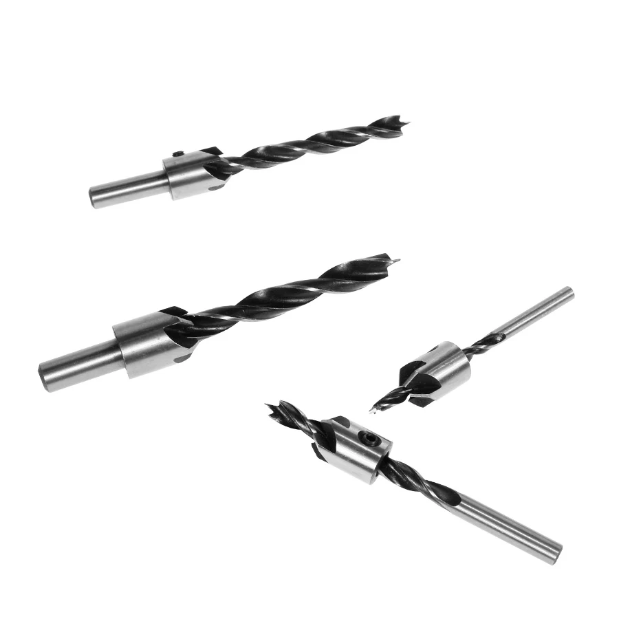 4 шт./7 шт. флейта зенковки сверла с потайной головкой набор сверл 3 наконечника деревообрабатывающие сверла 3,4, 5,6, 7,8, 10 мм