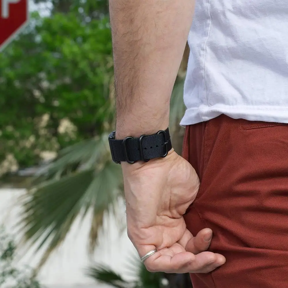 Нейлоновые ремешки, подходящие для Apple Watch серии 1/2/3/4 нейлоновый ремешок для часов аксессуары для Apple Watch, 38 мм, ремешок, 40 мм 42 44 мм