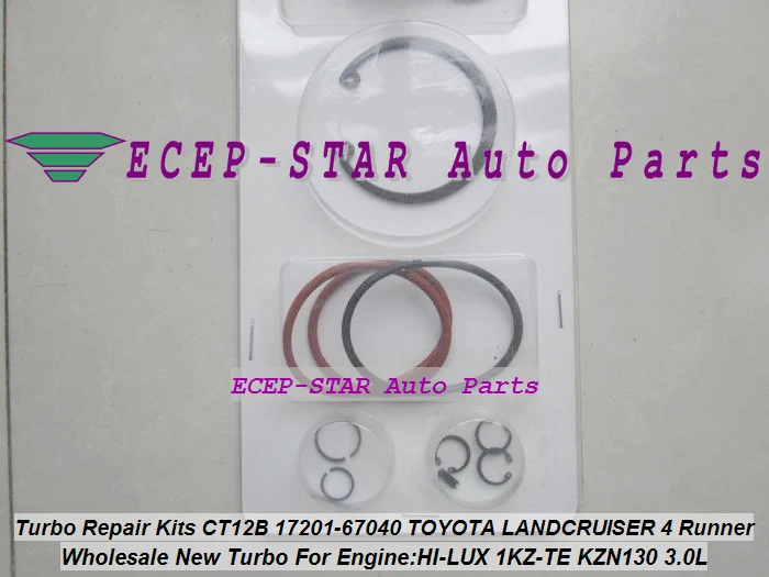 Турбо Ремонтный комплект ремонтные комплекты CT12B 17201 67040 67010 для TOYOTA HI LUX KZN130 LANDCRUISER