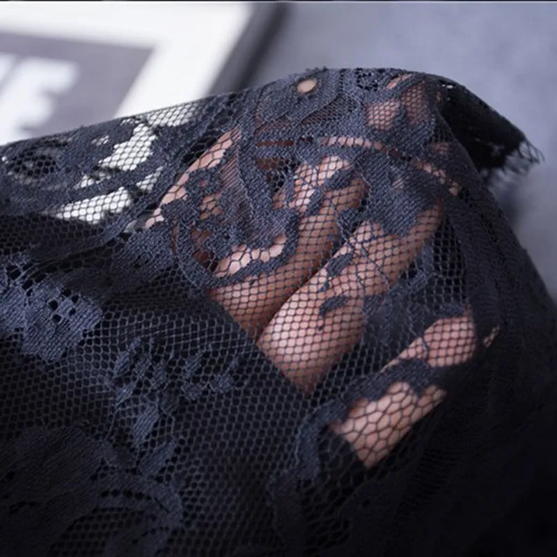 

Summer Elegant SexyWomen Lace Skirts Casual Mesh Tulle Skirt Hollow Out Short Pencil Skirt