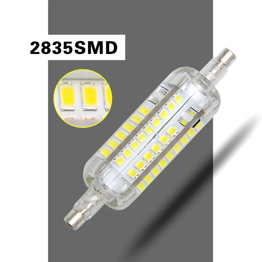 Светодиодные лампы R7s 10 Вт 118 мм 360 градусов 5 78 светодиодные 2835 SMD для замены