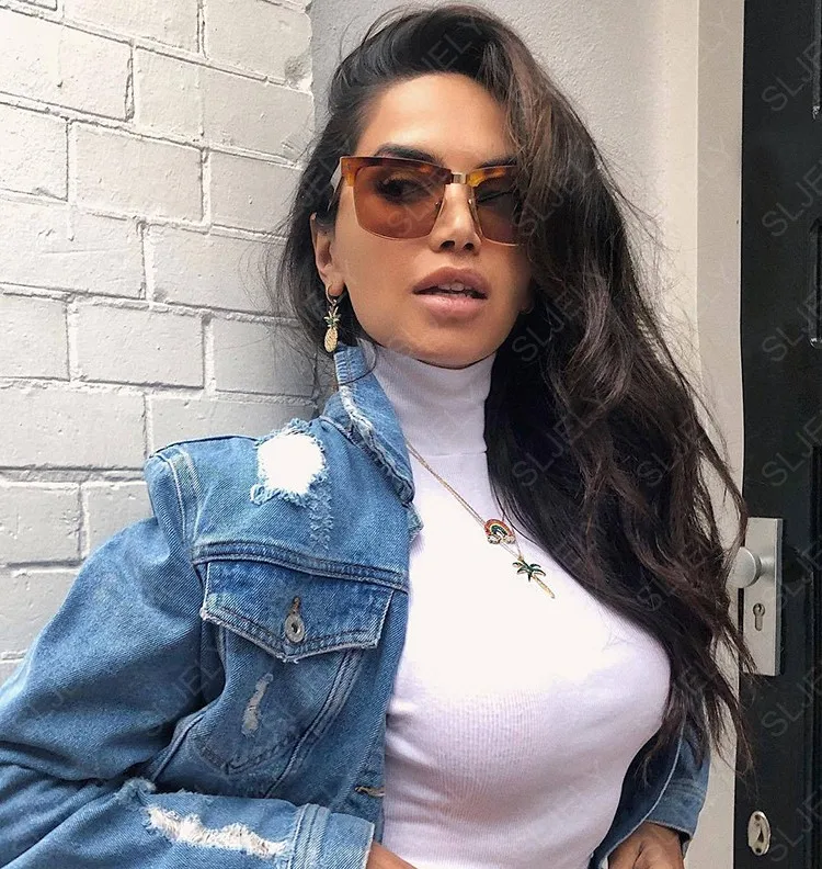 SLJELY Женская мода Настоящее серебро 925 проба Кубический Цирконий Шарм Радуга Жук пальмовое дерево сердце кулон ожерелье Регулируемая цепочка