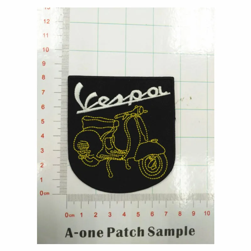 Toppa Vespa индивидуальный сервис нашивки с вышивкой аппликация для шитья одежды|iron on