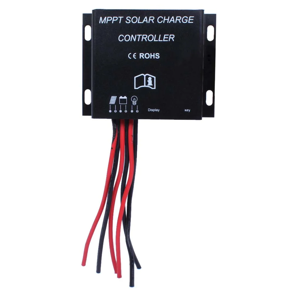 Солнечный Yoba LED 10A MPPT Контроллер заряда 12V 24V Водонепроницаемый Таймер IP68 130W