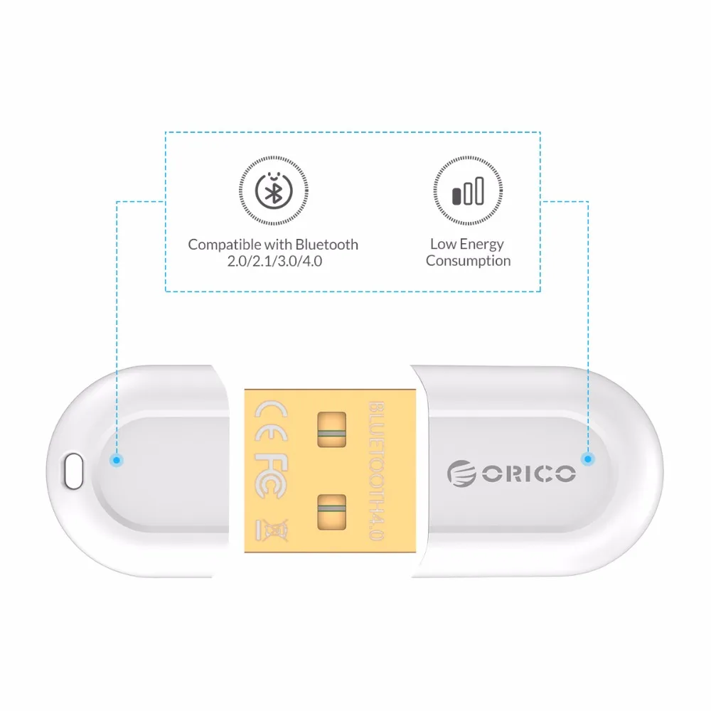 ORICO bta 408 адаптер Bluetooth Белый Цвет Mini USB 4.0 для Тетрадь Настольный ПК|usb bluetooth
