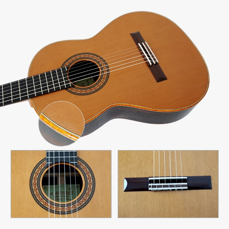 Aiersi Yulong Guo A Echoes бренд Nomex Двойной Топ прочная Классическая гитара SC03DCZ|brand guitar|guitars