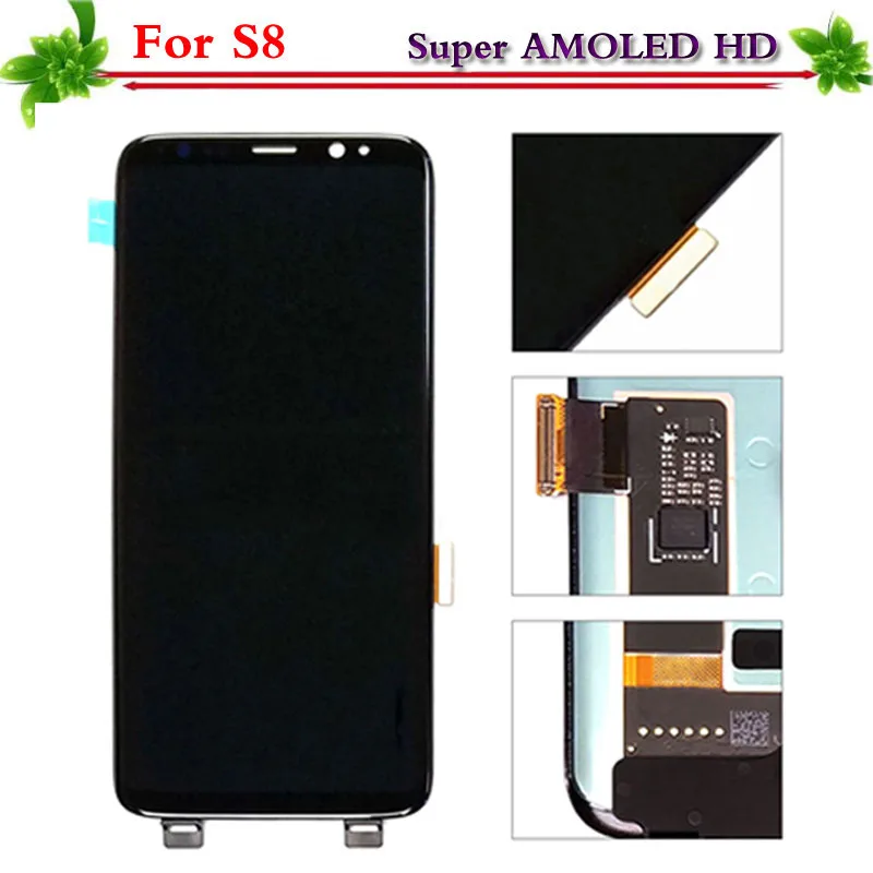 5 8 &quotSuper Amoled для Samsung Galaxy S8 g950 G950F ЖК дисплей Дисплей Сенсорный экран планшета с