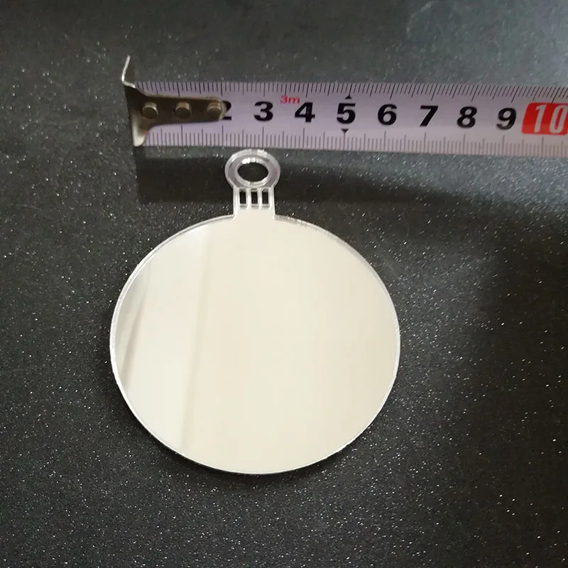 20 шт. 80 мм прозрачный зеркальный акриловый Рождественский шар украшения для
