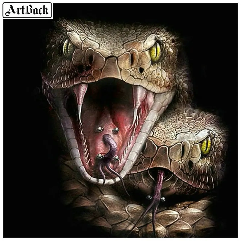 Картина из страз ArtBack 5d сделай сам Змея икона полная выкладка мозаика ремесла 3d