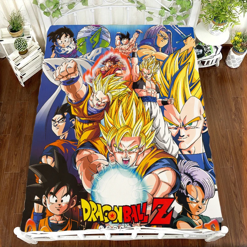 Аниме Dragon Ball Z Super Saiyan Son Goku плоский лист 3D постельное белье косплей мультфильм печать Otaku Kawaii otaku постельное белье