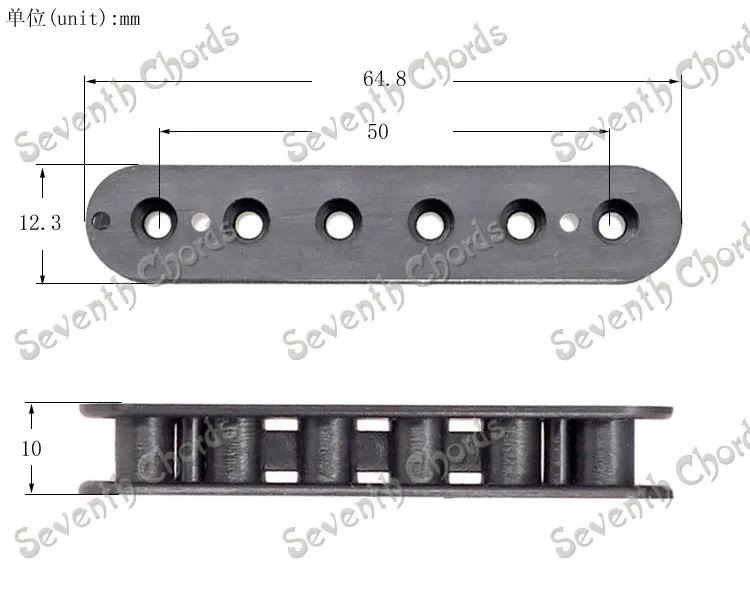 4 шт пластиковые мини Стиль хамбакер винт бобина для электрогитары с двойной