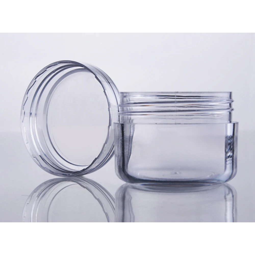 50 шт. пластиковая банка для теней косметический контейнер прозрачные круглые