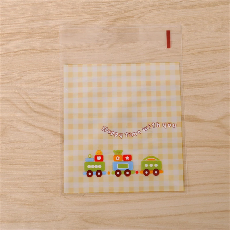 

Милый прозрачный выпечки Мультфильм Поезд печенье самоклеющиеся маленькая упаковка посылка подарочный пакет