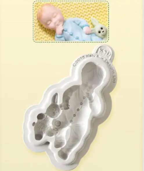 Милый Спящий ребенок торт пресс-форма для шоколада помадки инструменты