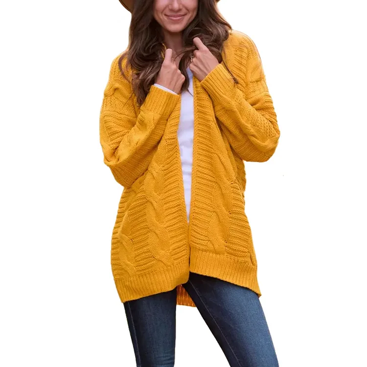 

Long Cardigan Women Autumn Winter Knitted Sweaters and Cardigans Casual Womens Sweaters Coat