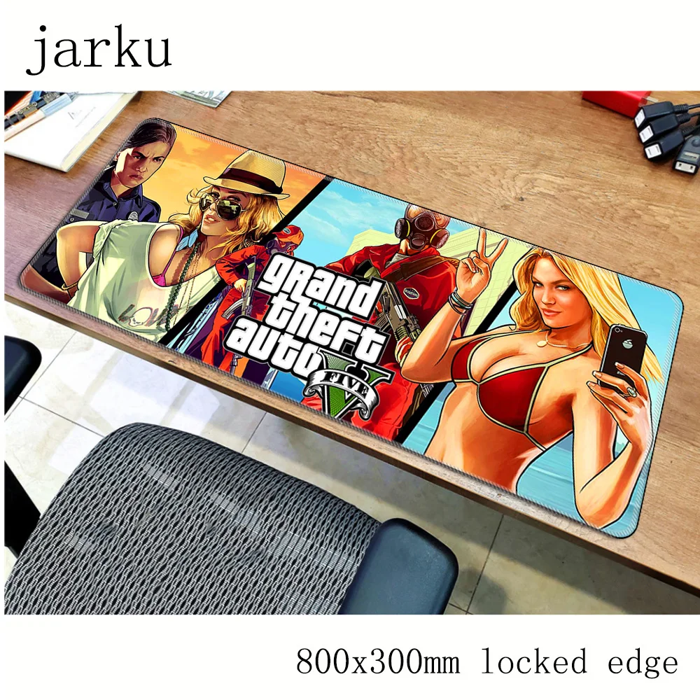 Gta v коврик для мыши геймер 800x300 мм notbook большой игровой Подгонянный ПК стол
