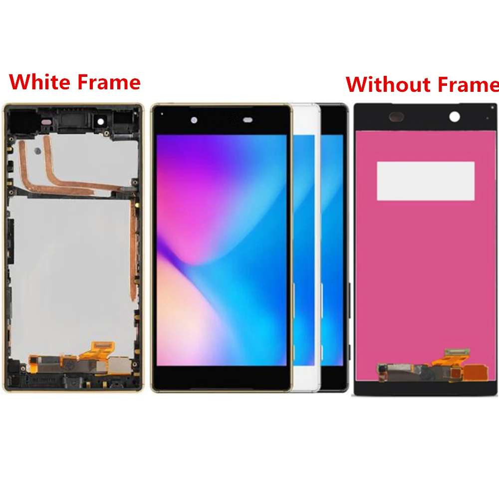 Для Sony Xperia Z5 E6653 E6603 E6633 E6683 ЖК экран и дигитайзер в сборе с заменой передней рамки!