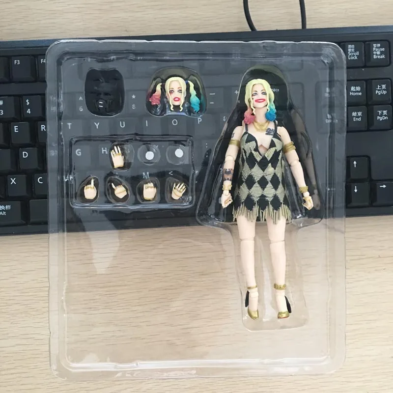 No Box DC Харли Куинн фигурки MAF042 отряд самоубийц BJD модель игрушки 16 см - Цвет: No Box