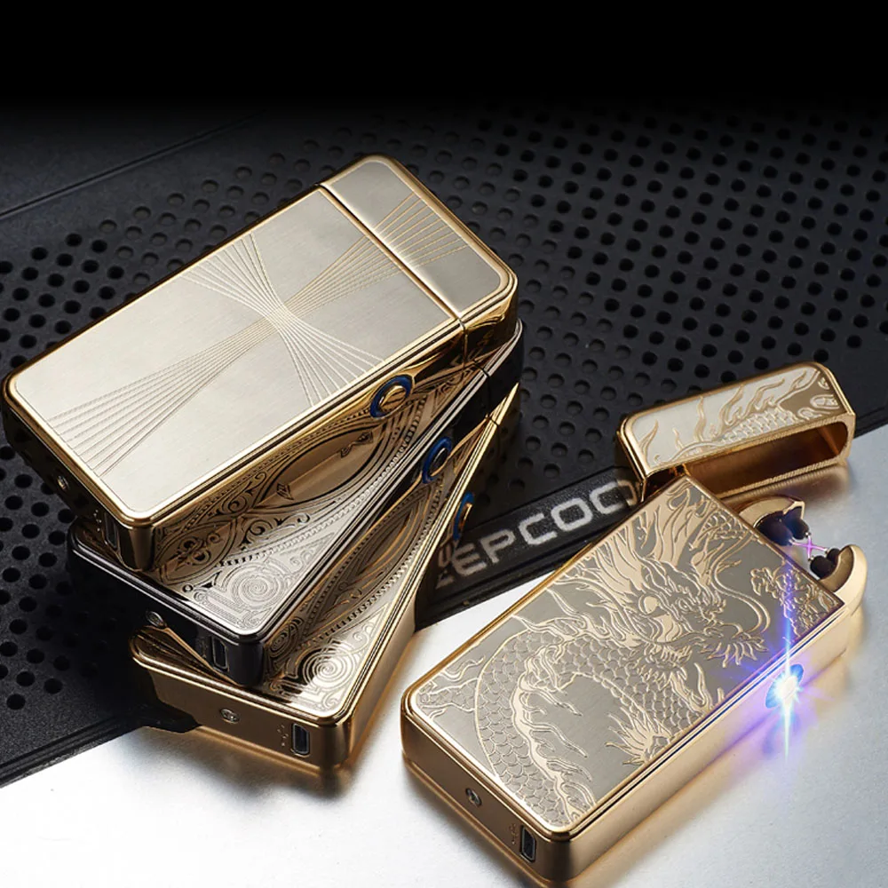 Бесплатная доставка ветрозащитный USB Перезаряжаемые легче/дуговой electriclighter/USB