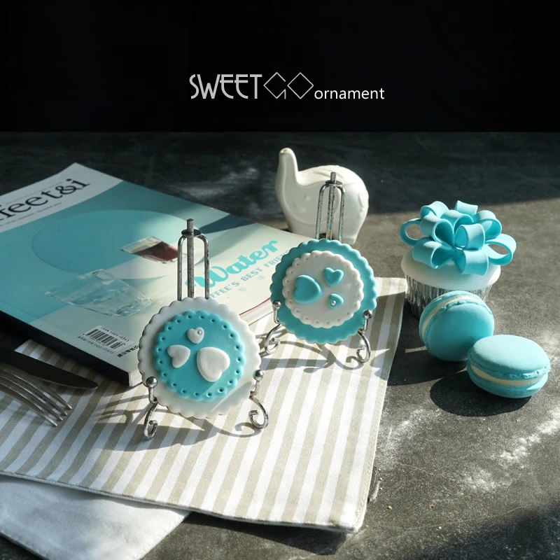 Винтажная подставка для печенья Серебряный держатель десертов 10 см инструменты