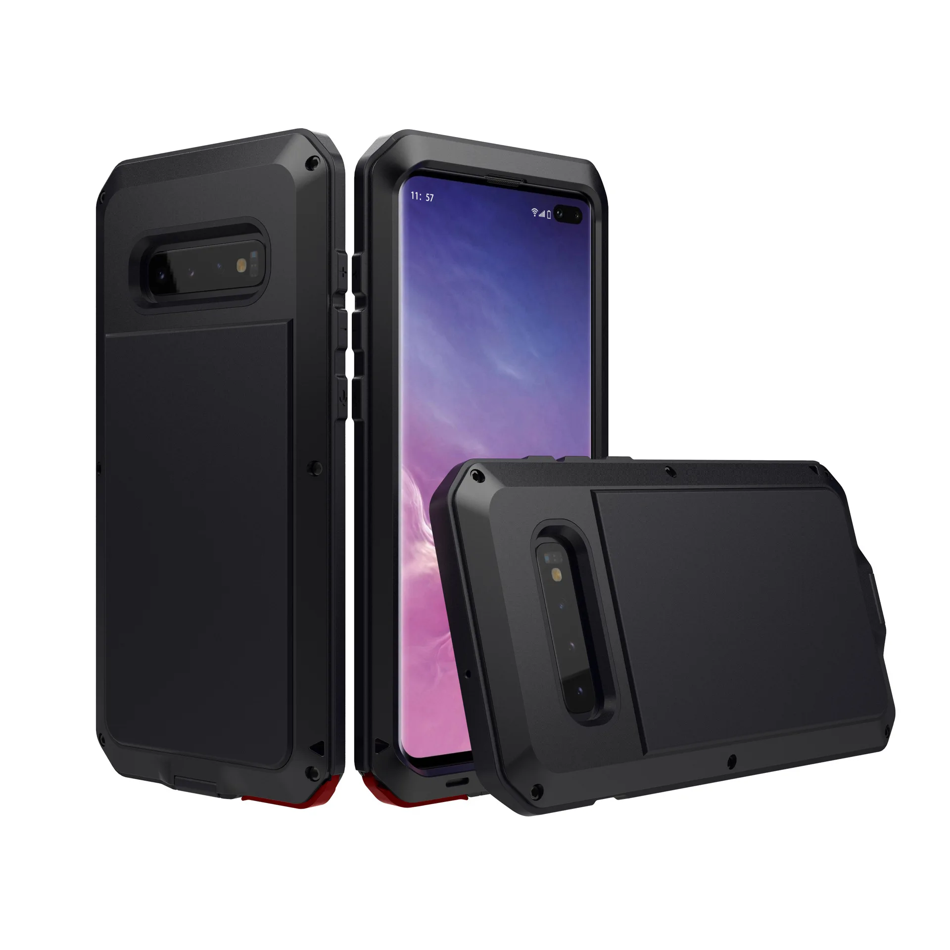 Металлический чехол для Samsung Galaxy S10 S10e Plus Роскошный сверхпрочный противоударный с