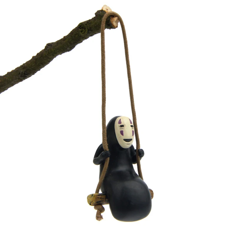 Hayao Miyazaki Spirited Away To Swing No Face Man Figure Action Toy Resin 5.2cm | Игрушки и хобби