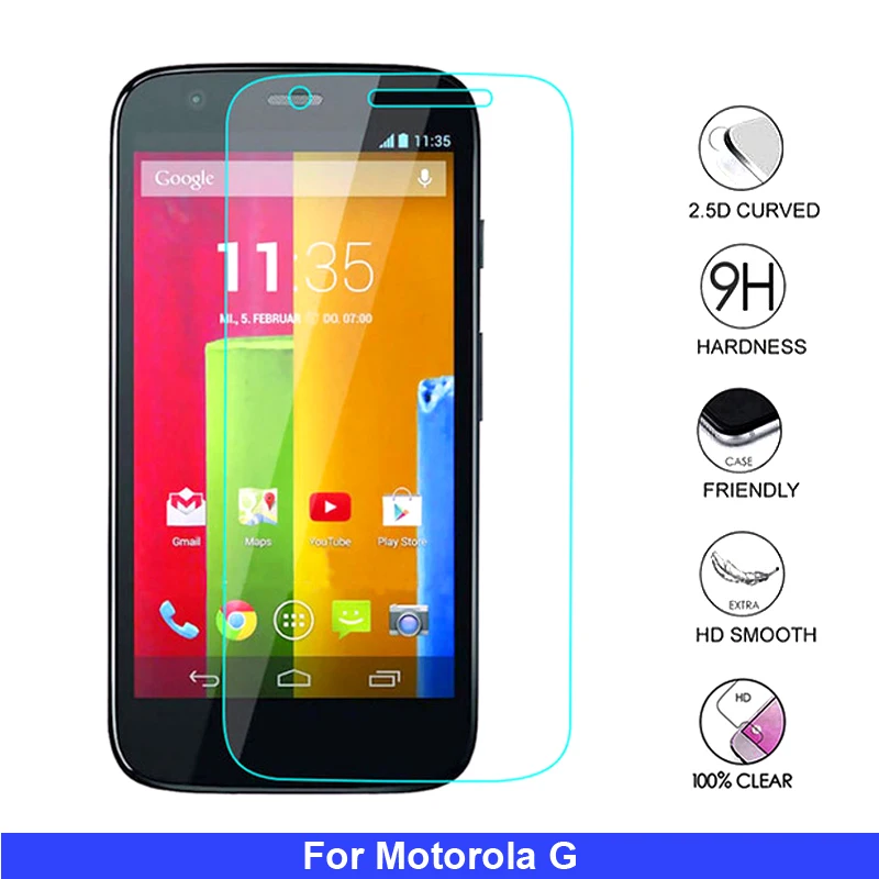 2 шт. 9H 2.5D Премиум HD закаленное стекло для Motorola Moto G протектор Закаленное 1ST G1 XT1028
