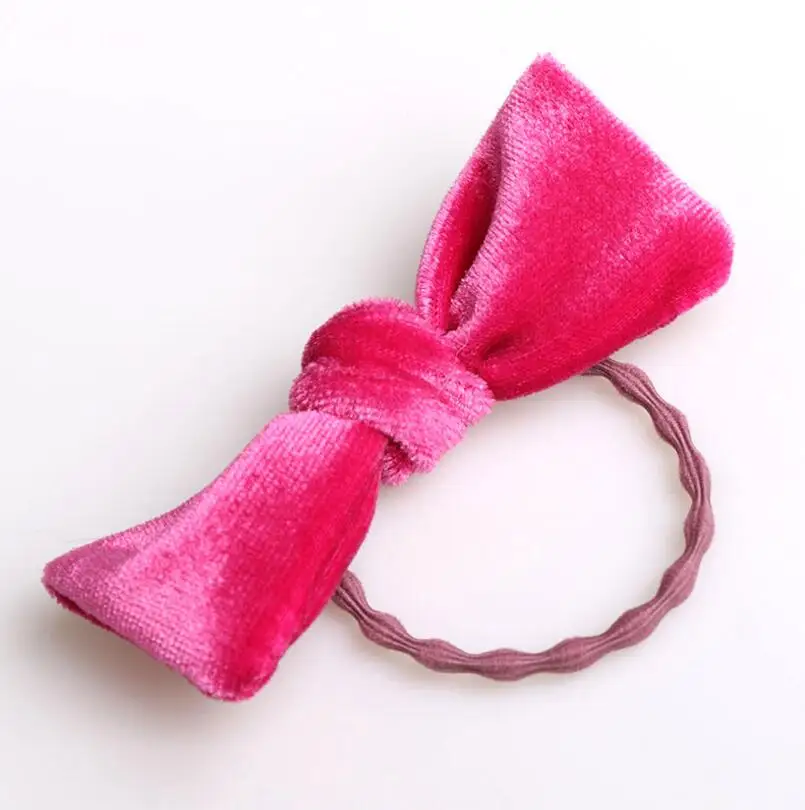 Бархатные банты для волос 6 3 см эластичные повязки девочек 7 шт./компл. резинки