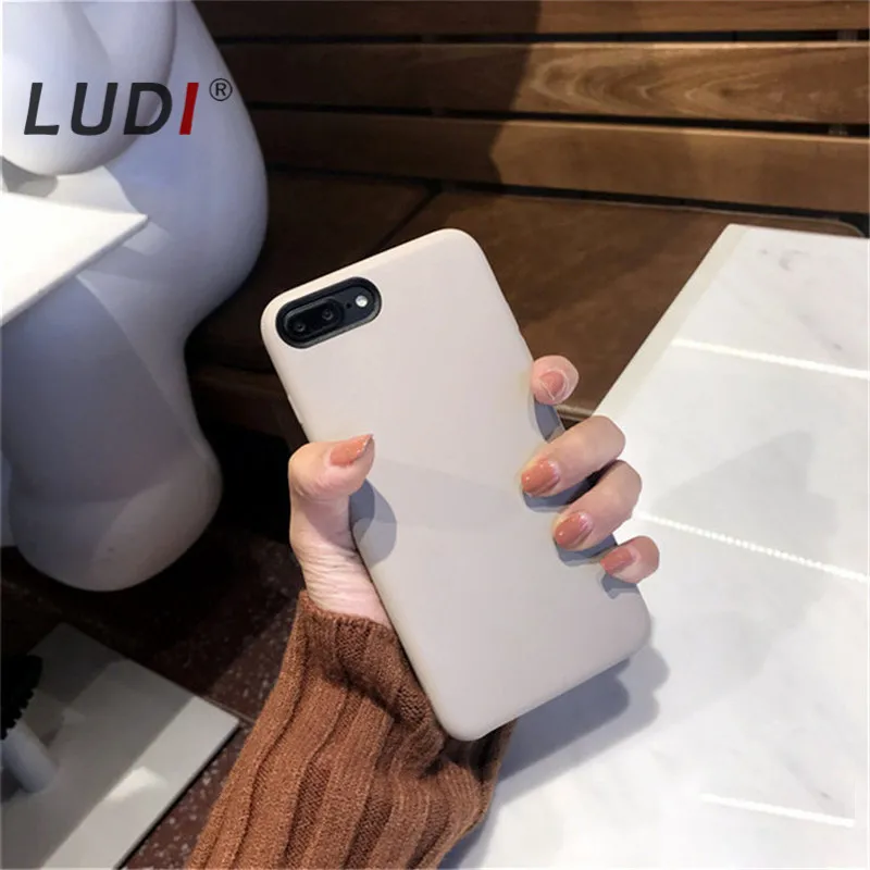 Чехол из высококачественной старинной официальной кожи LUDI, мягкий покрытие из искусственной кожи PU для iPhone 7 7 Plus, роскошный ретро-фундас 6 6s Plus.