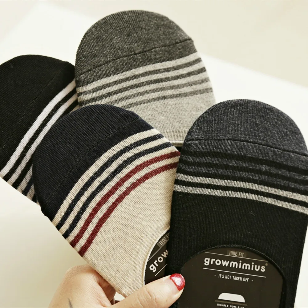 Новые Брендовые мужские носки тапочки Нескользящие силиконовые невидимые