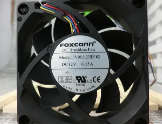 Оптовая продажа: PV701512P2BF 02 12V 0.15A 7 см 7015 4 линии ШИМ вентилятор|pwm fan|7cm fanfan 12v |