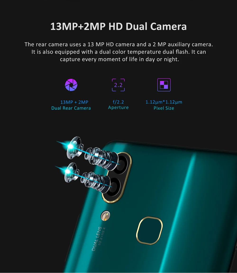 LEAGOO S11 4 Гб 64 Гб мобильный телефон Android 9,0 6," дисплей капли воды Helio P22 Восьмиядерный 13MP двойная камера отпечатков пальцев Смартфон